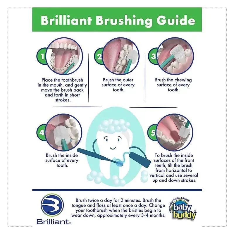 Baby Buddy - Brilliant Baby Toothbrush, Blue - Image 5