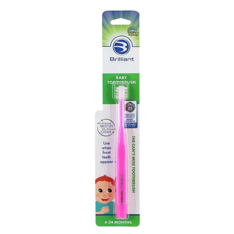 Baby Buddy - Brilliant Baby Toothbrush, Pink - Image 4