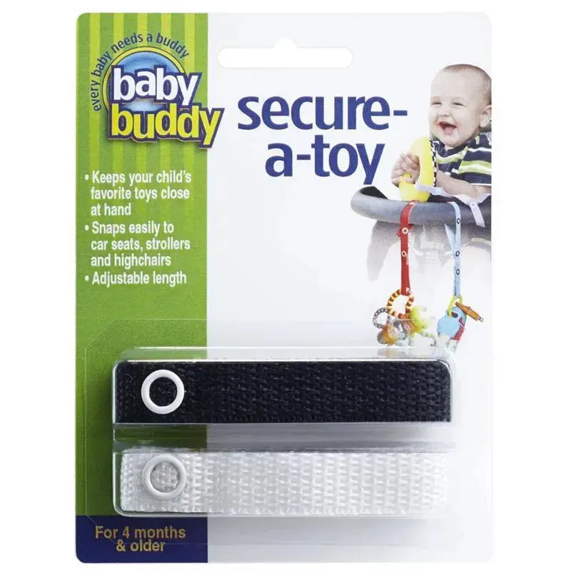 Baby Buddy - Secure A Toy Tether, Black/White
