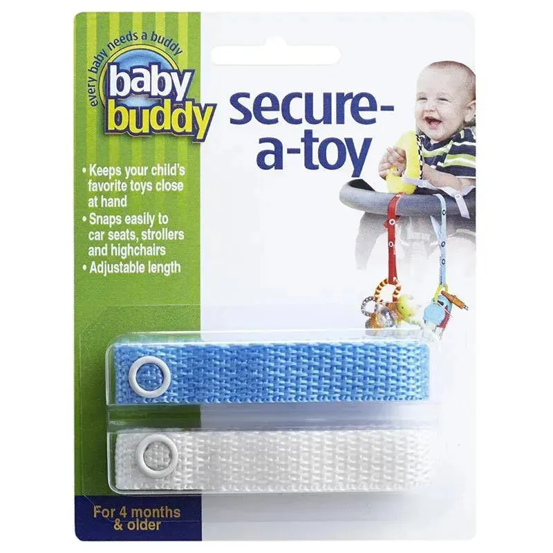 Baby Buddy - Secure A Toy Tether, Blue/White