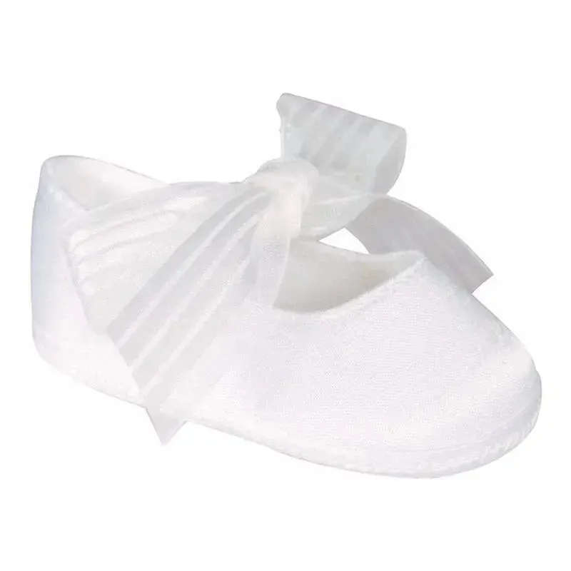 Baby Deer - Trimfoot Dress Shoes with Ribbon, White