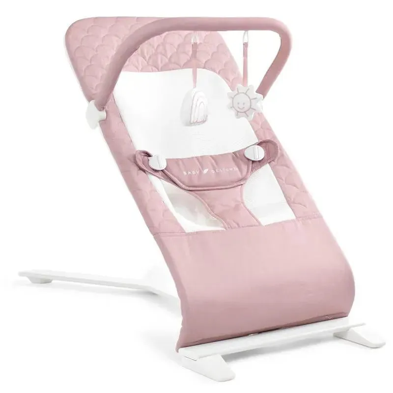 Baby Delight - Alpine Deluxe Portable Bouncer, 0-6 months, Organic Rose