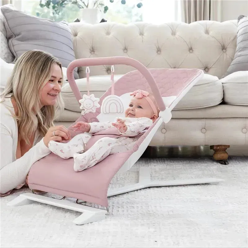 Baby Delight - Alpine Deluxe Portable Bouncer, 0-6 months, Organic Rose - Image 6