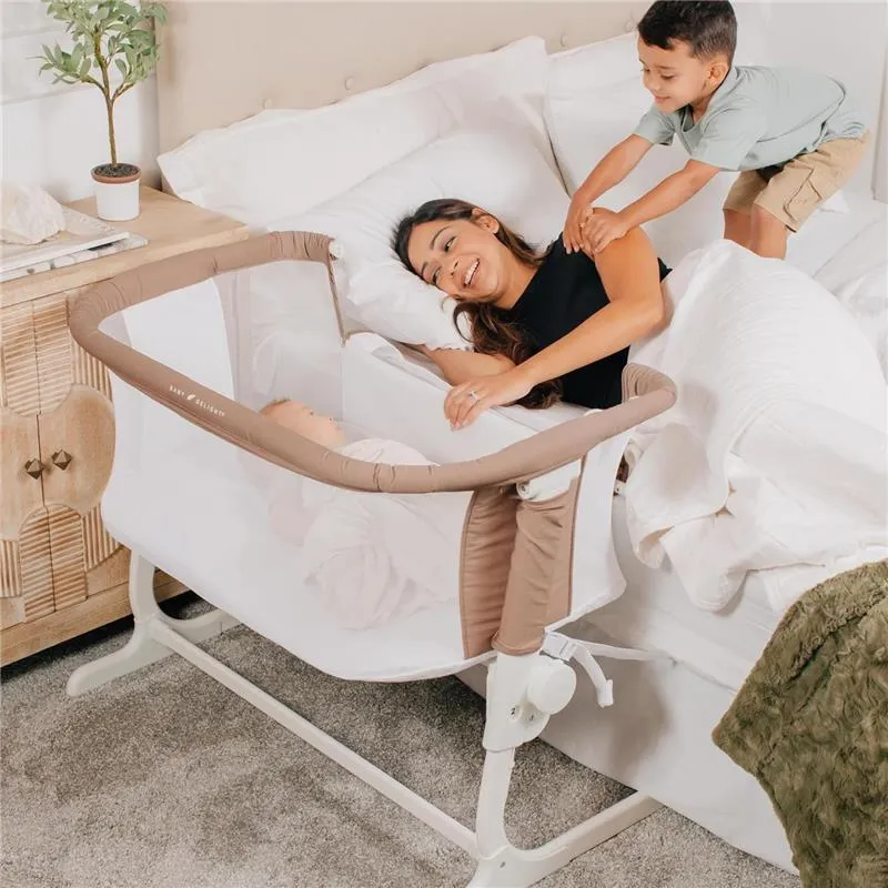 Baby Delight - Beside Me Dreamer Bassinet, 6-Position Height Adjustment, Organic Mocha - Image 4