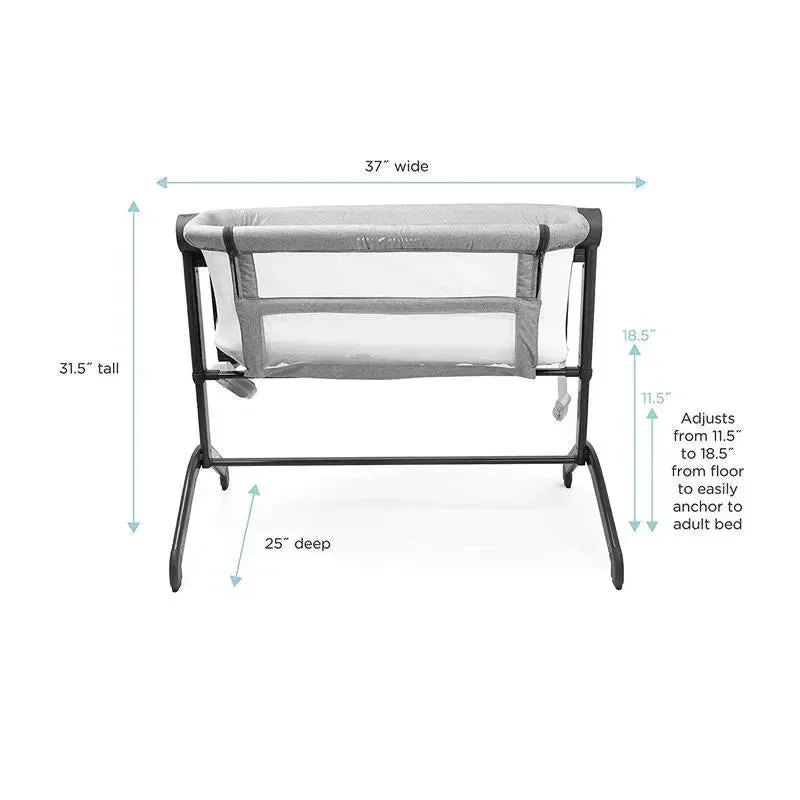 Baby Delight - Beside Me Wink Baby Bassinet & Bedside Sleeper, Grey - Image 3