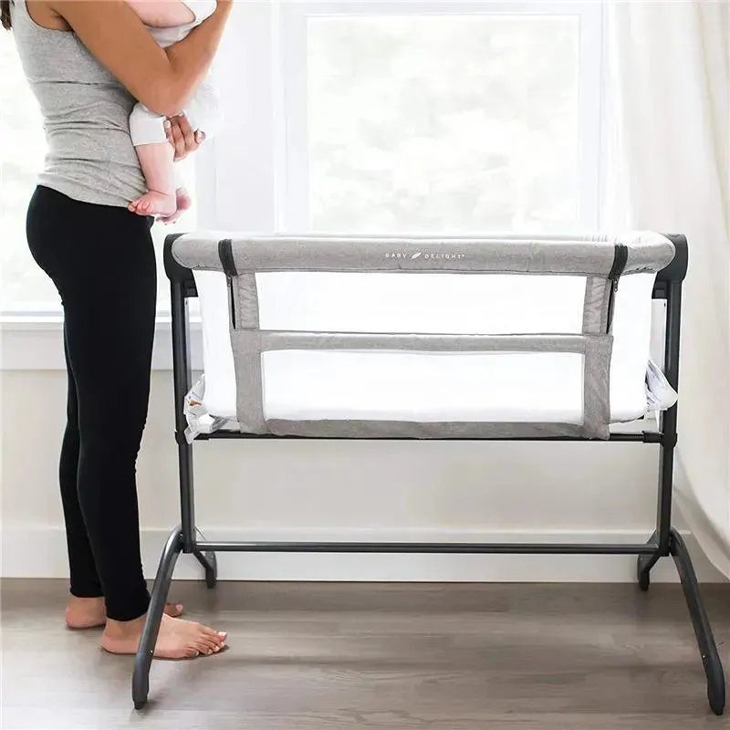 Baby Delight - Beside Me Wink Baby Bassinet & Bedside Sleeper, Grey - Image 4