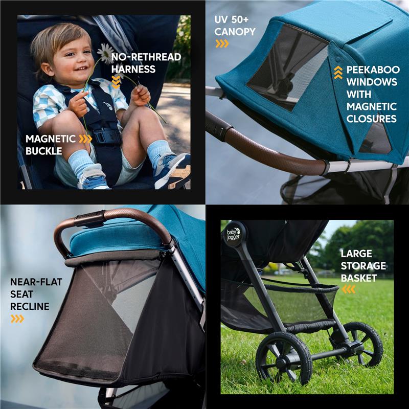 Baby Jogger - City Mini GT3 Single Stroller, Frosted Ivory - Image 6
