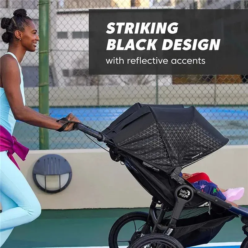 Baby Jogger - Summit X3 Jogging Double Stroller, Midnight Black - Image 3