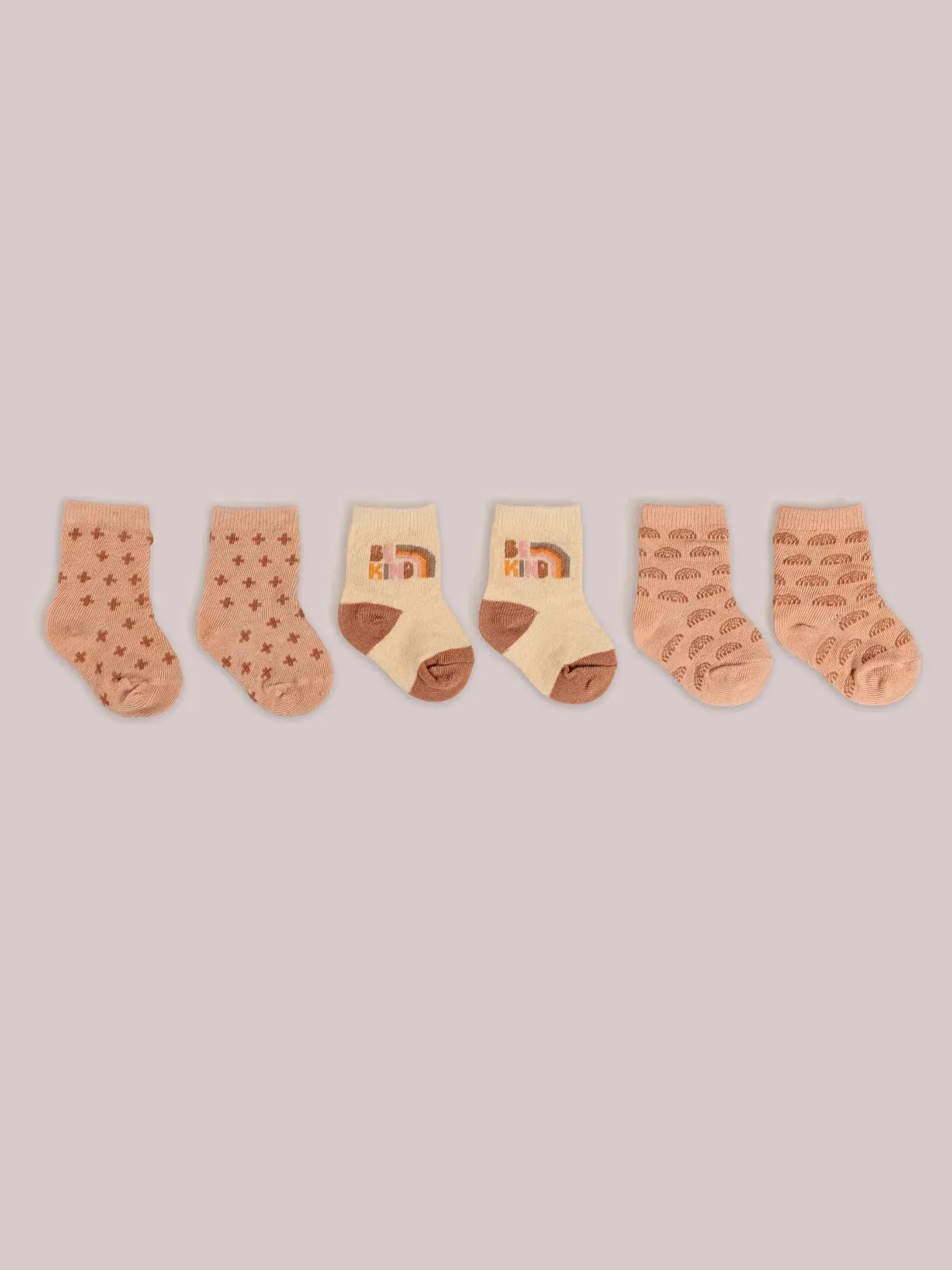 Baby Socks Trio - Be Kind Rainbows - Image 2
