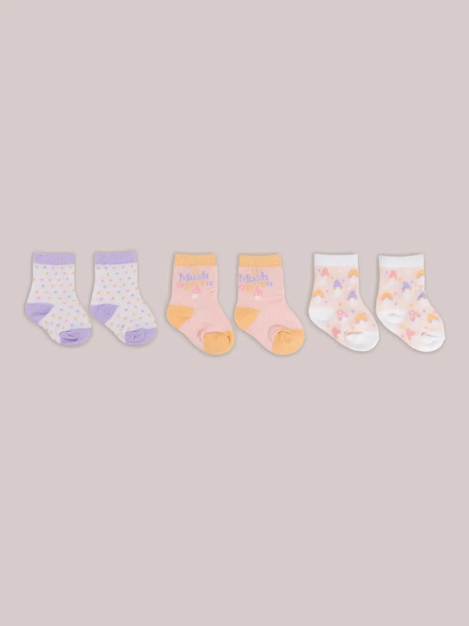 Baby Socks Trio - Mushy Love - Image 2