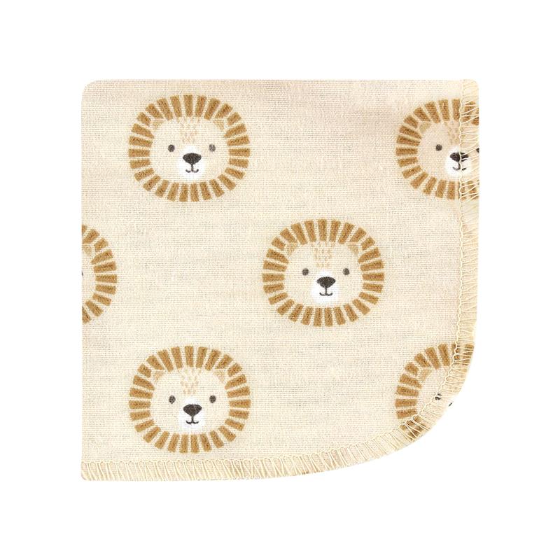Baby Vision 10Pk Flannel Washcloth, Brave Lion - Image 3