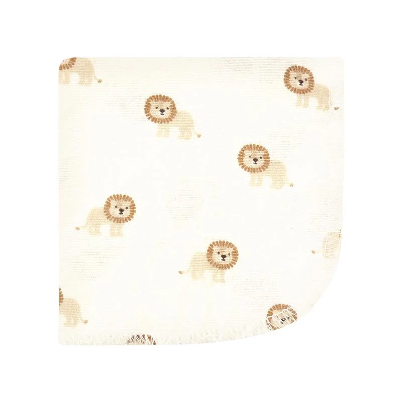 Baby Vision 10Pk Flannel Washcloth, Brave Lion - Image 7