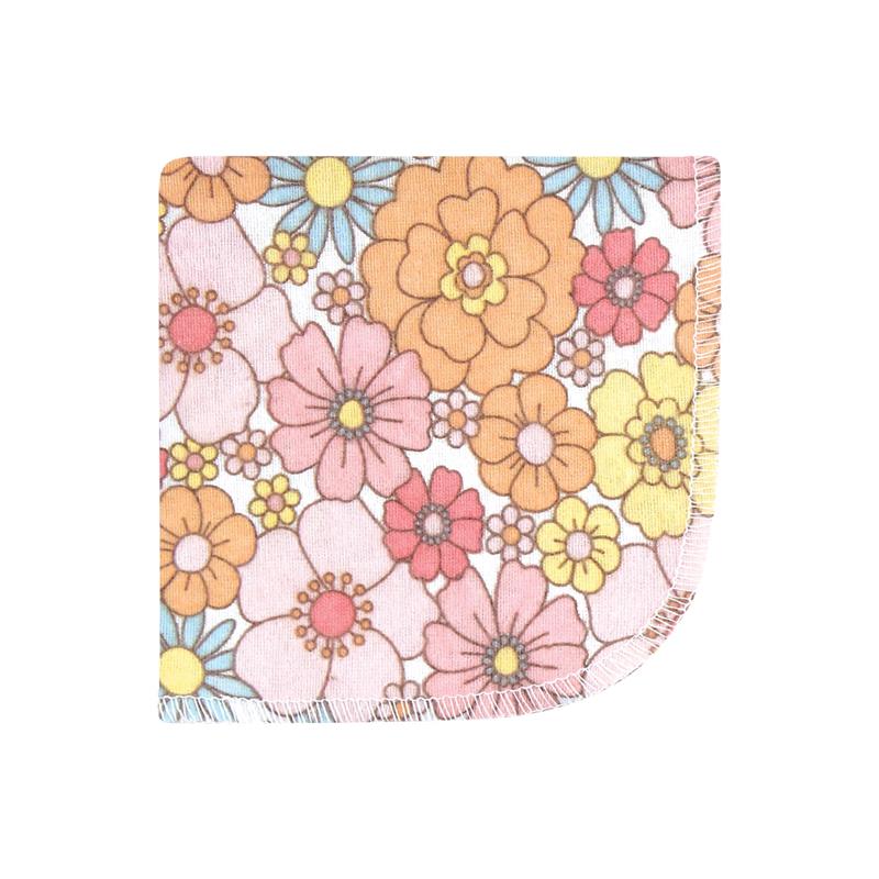 Baby Vision 10Pk Flannel Washcloth, Peace Love & Flowers - Image 3