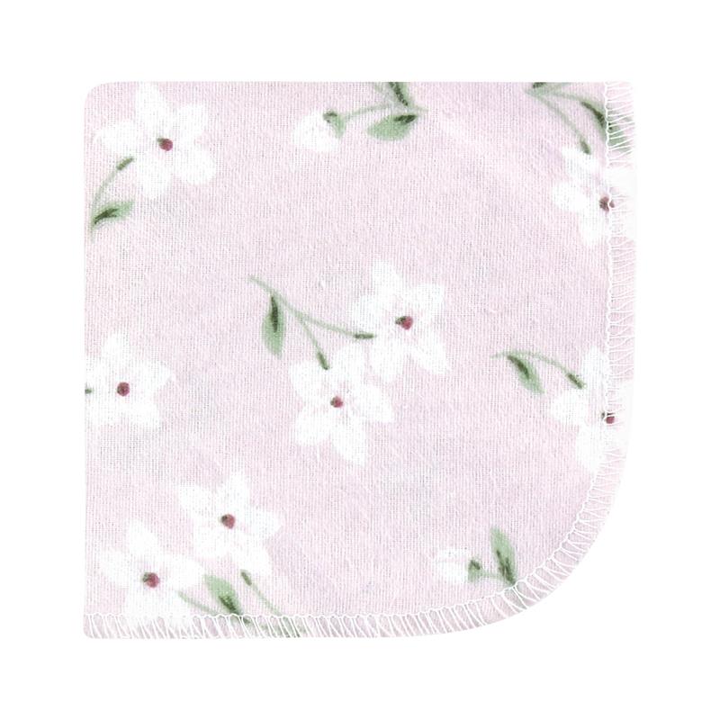 Baby Vision 10Pk Flannel Washcloth, Purple Dainty Floral - Image 3