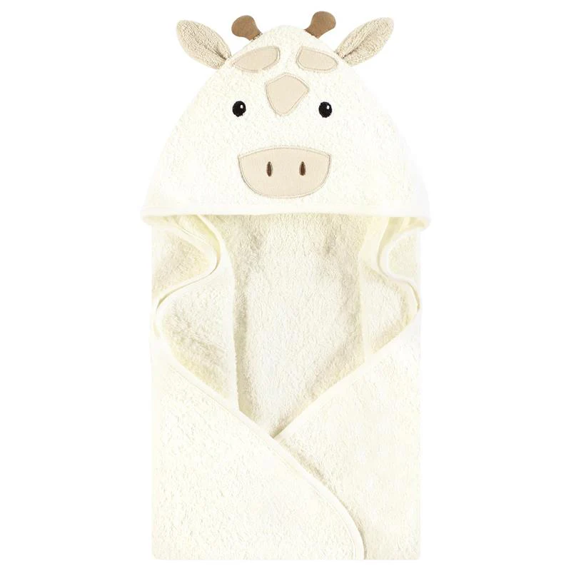 Baby Vision 2Pk Hooded Towel Beige Giraffe - Image 3