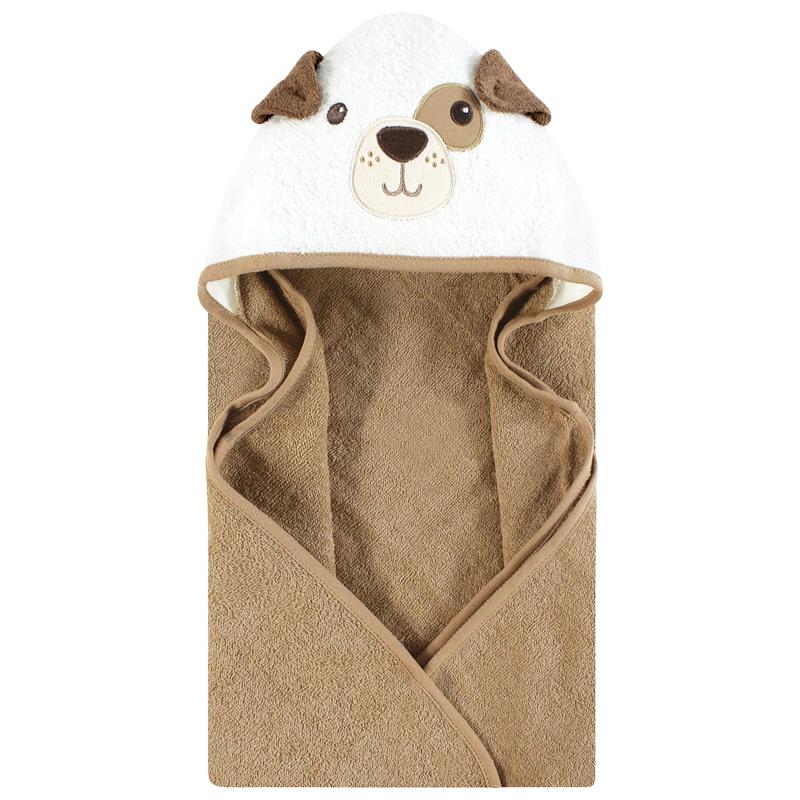 Baby Vision 2Pk Hooded Towel Brown Gingham Puppy - Image 3