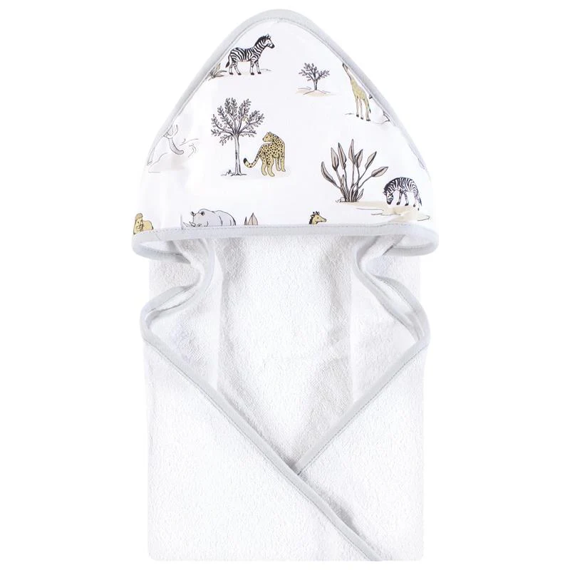 Baby Vision 2Pk Hooded Towel Neutral Safari World - Image 5