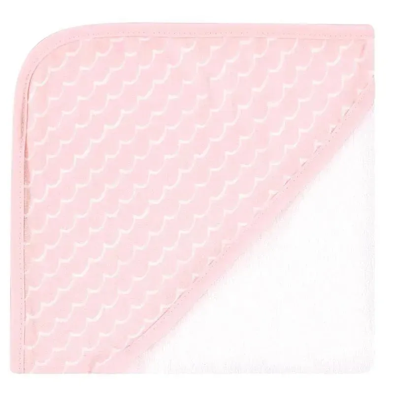Baby Vision - 3Pk Hudson Baby Cotton Rich Hooded Towels, Coral Flamingo - Image 2