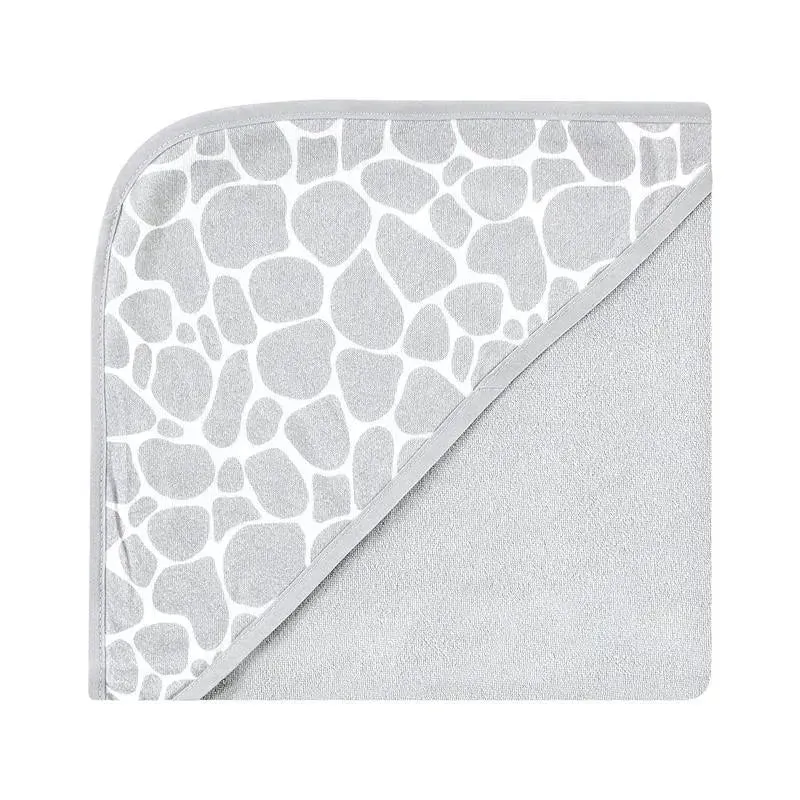 Baby Vision - 3Pk Hudson Baby Cotton Rich Hooded Towels, Safari Life - Image 2