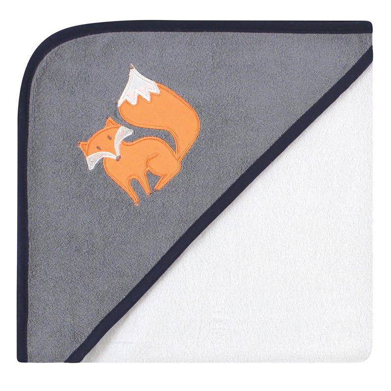 Baby Vision - 3Pk Hudson Baby Unisex Baby Cotton Rich Hooded Towels, Orange Fox - Image 4