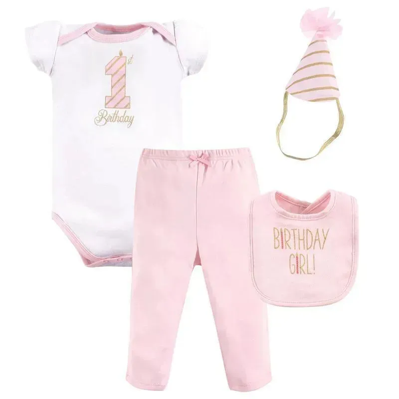 Baby Vision - 4Pk Baby Girl Birthday Gift Set, 12/18M