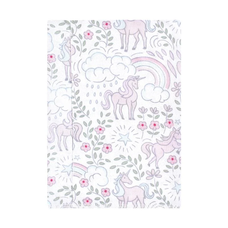 Baby Vision 4Pk Flannel Burp Cloth, Dreamy Unicorn - Image 3