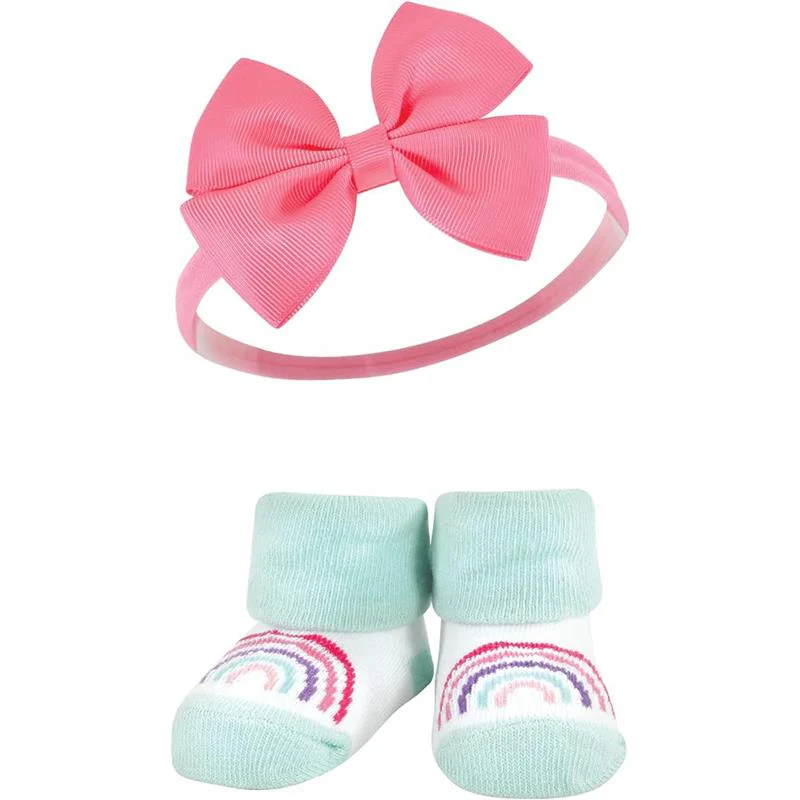 Baby Vision 6Pk Headband And Sock Set, Rainbow - Image 4