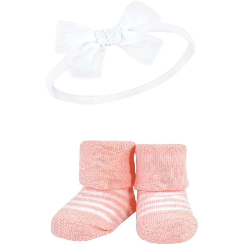 Baby Vision 6Pk Linen Headband & Sock Set, Red Blue - Image 2