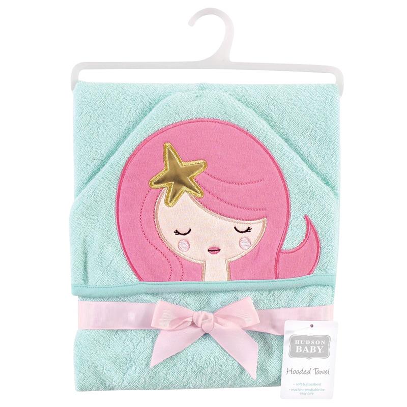 Baby Vision Animal Hooded Towel, Mermaid - Image 2