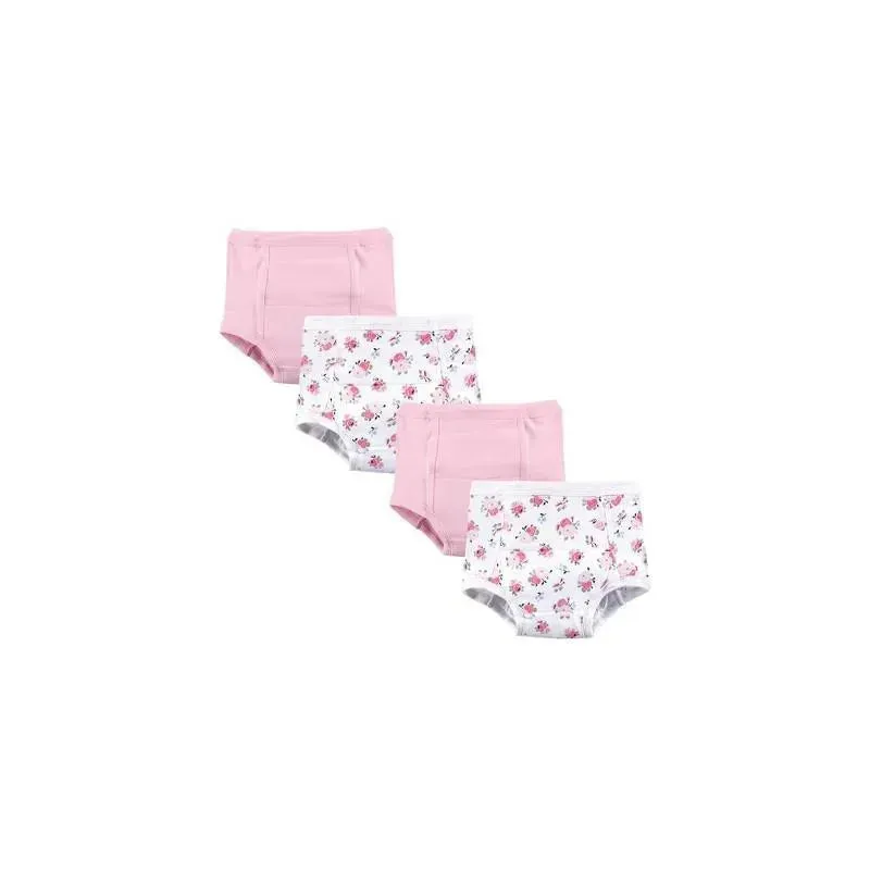 Baby Vision - Baby Girl 4Pk Cotton Training Pants, Floral