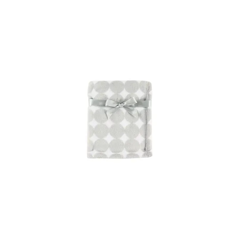Baby Vision - Coral Fleece Blanket, Gray Dot
