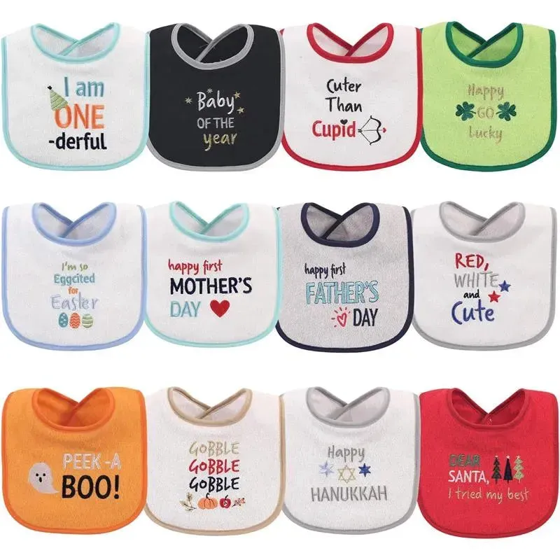 Baby Vision - Drooler Bib 10Pk, Holiday
