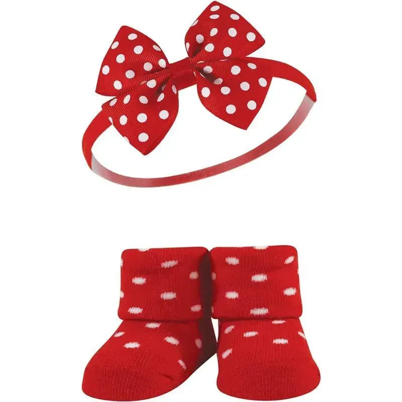Baby Vision - Hudson Baby Girl's Headband and Socks Giftset, Wildflower - Image 4