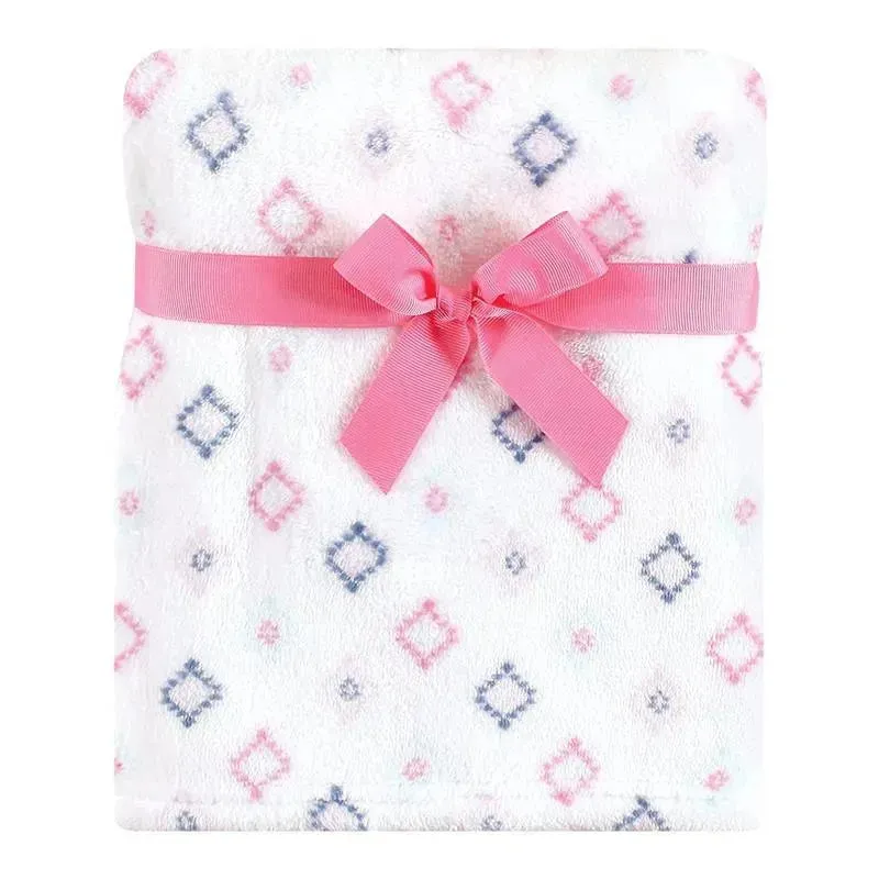 Baby Vision - Hudson Baby Plush Blanket with Security Blanket, Llama Face - Image 2