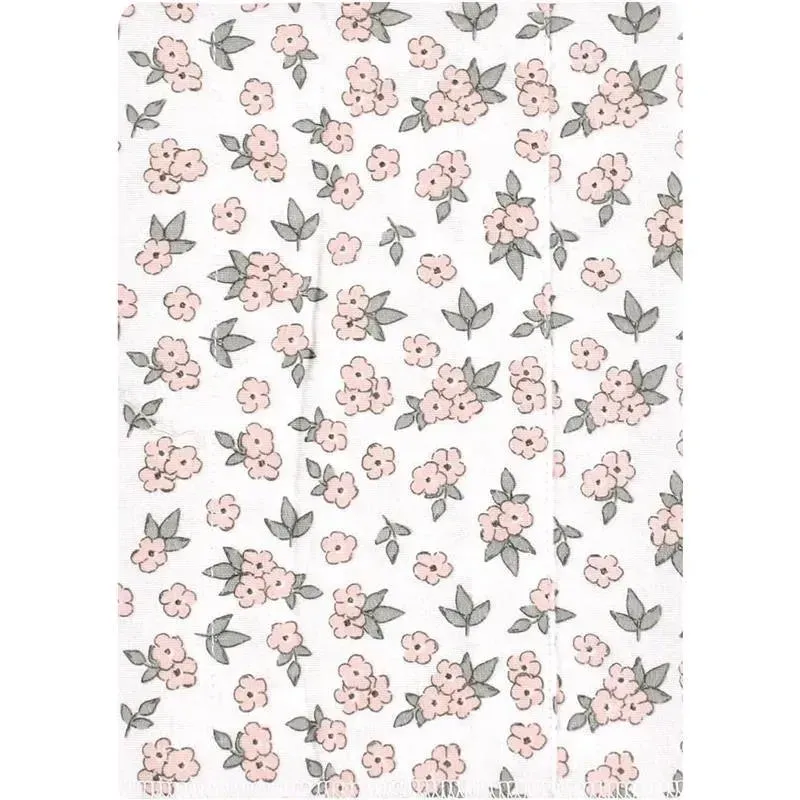 Baby Vision - Hudson Baby Unisex Baby Cotton Flannel Burp Cloths 4-Pack, Wild Forest Pink, One Size - Image 4