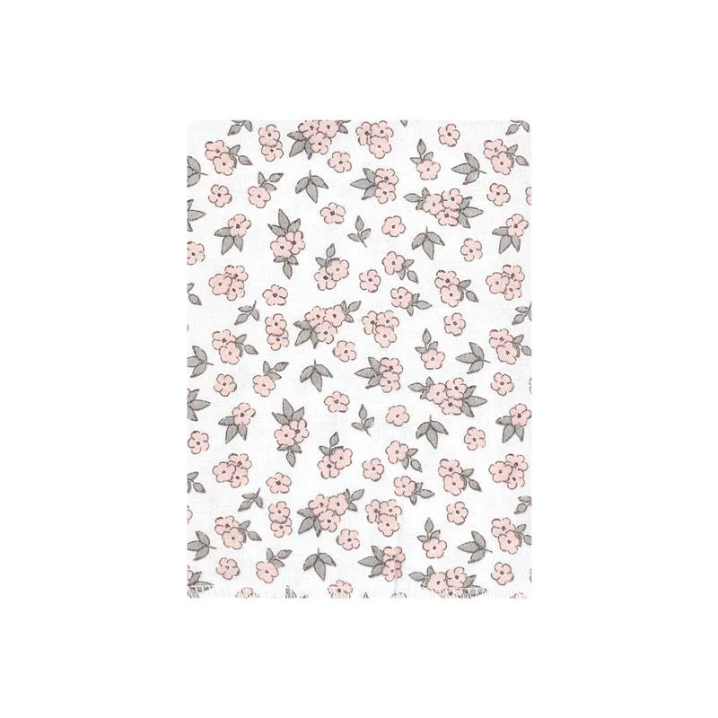 Baby Vision - Hudson Baby Unisex Baby Cotton Flannel Burp Cloths Bundle, Wild Forest Pink, One Size - Image 7