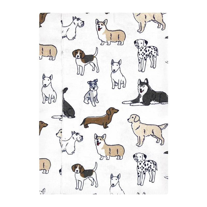 Baby Vision - Hudson Baby Unisex Baby Cotton Flannel Burp Cloths, Handsome Dogs, One Size - Image 3