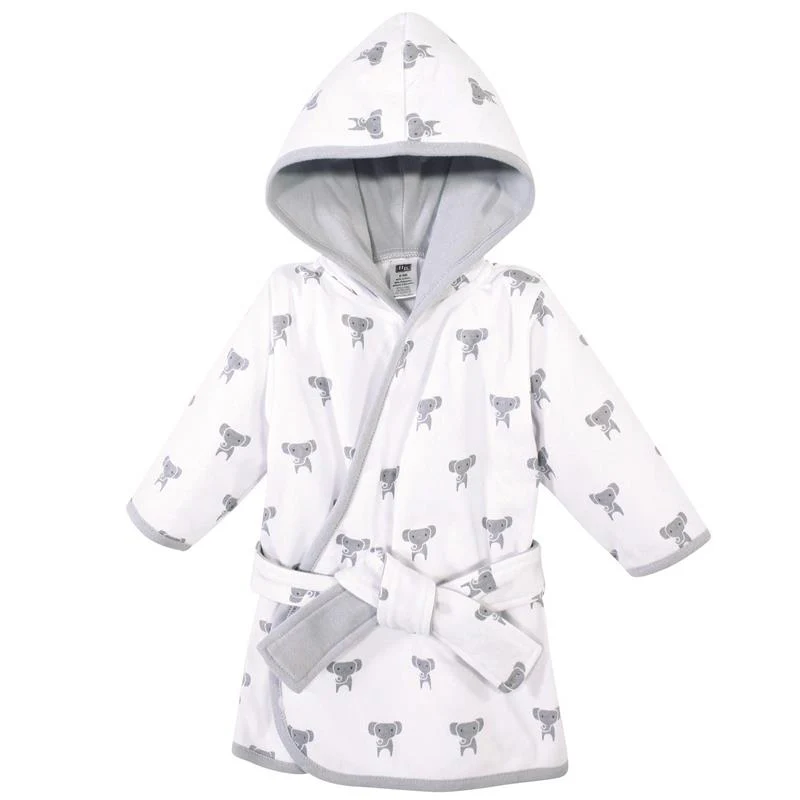 Baby Vision - Hudson Baby Unisex Baby Cotton Rich Bathrobe, Modern Elephant - Image 2