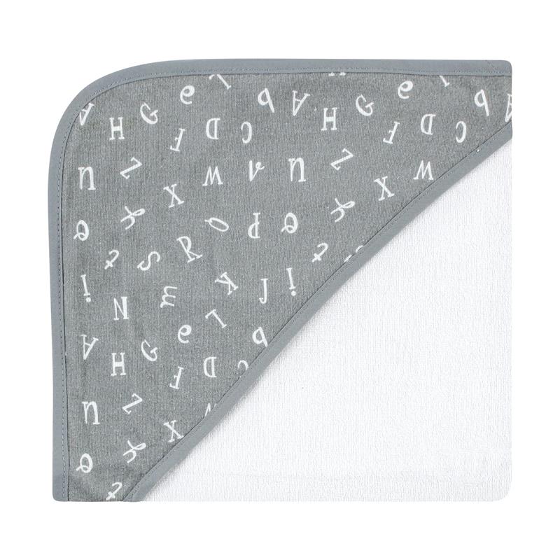 Baby Vision - Hudson Baby Unisex Baby Cotton Rich Hooded Towels, Alphabet, One Size - Image 5