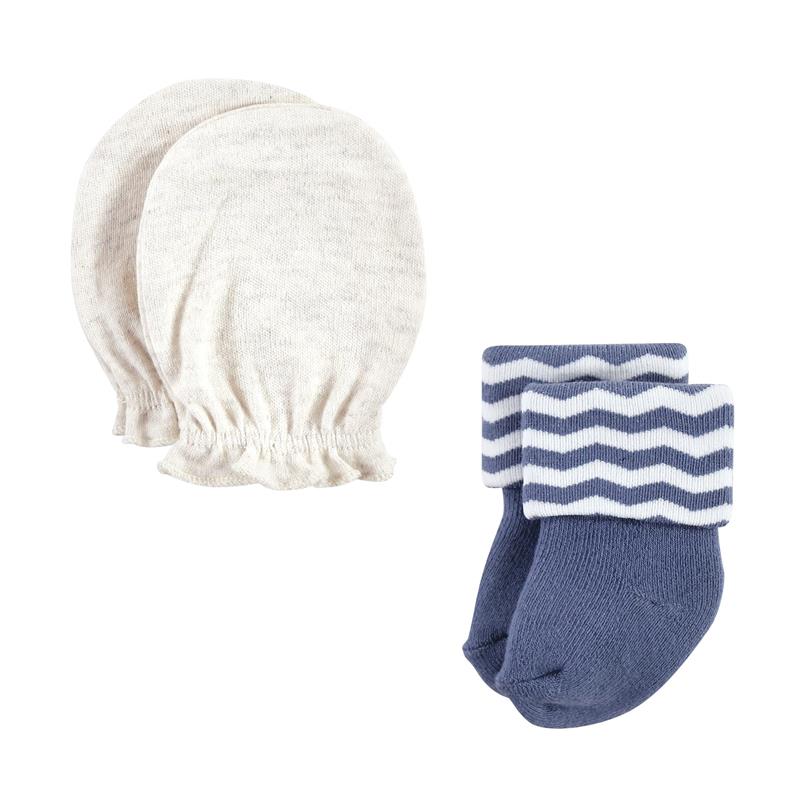 Baby Vision - Hudson Baby Unisex Baby Socks and Mittens Set, Woodland Boy, 0/6M - Image 4