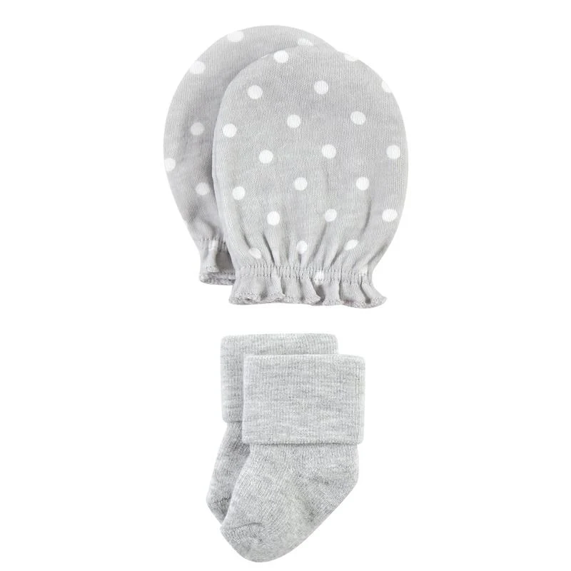 Baby Vision - Hudson Baby Unisex Baby Socks and Mittens Set, Woodland Girl, 0/6M - Image 4