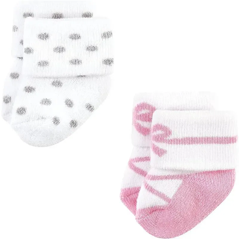 Baby Vision - Little Treasure Baby Girls' Newborn Socks, Ballerina, 0-6M, 8Pk - Image 2