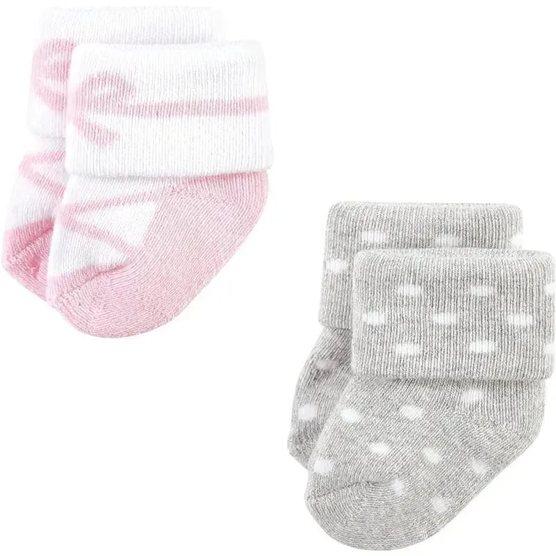Baby Vision - Little Treasure Baby Girls' Newborn Socks, Ballerina, 0-6M, 8Pk - Image 4
