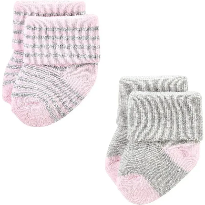 Baby Vision - Little Treasure Baby Girls' Newborn Socks, Ballerina, 0-6M, 8Pk - Image 6