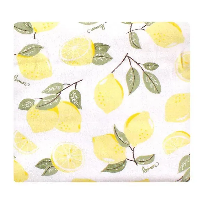 Baby Vision - Hudson Baby Unisex Baby Cotton Flannel Receiving Blankets, Lemons - Image 4