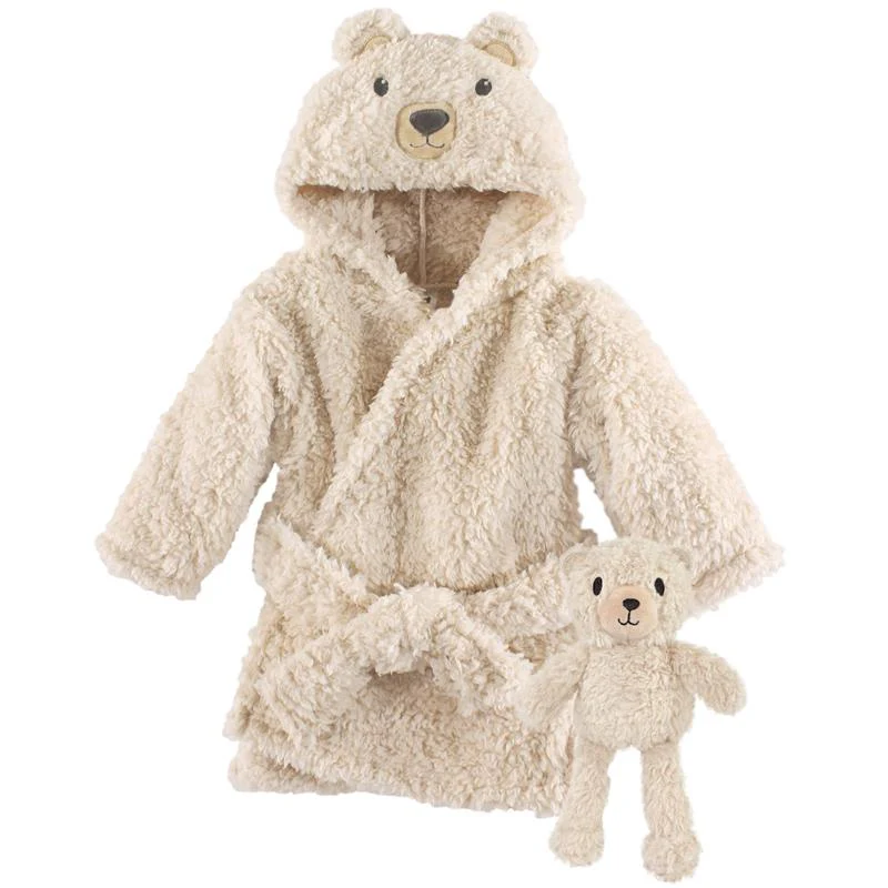 Baby Vision Plush Robe With Toy Cozy Bear