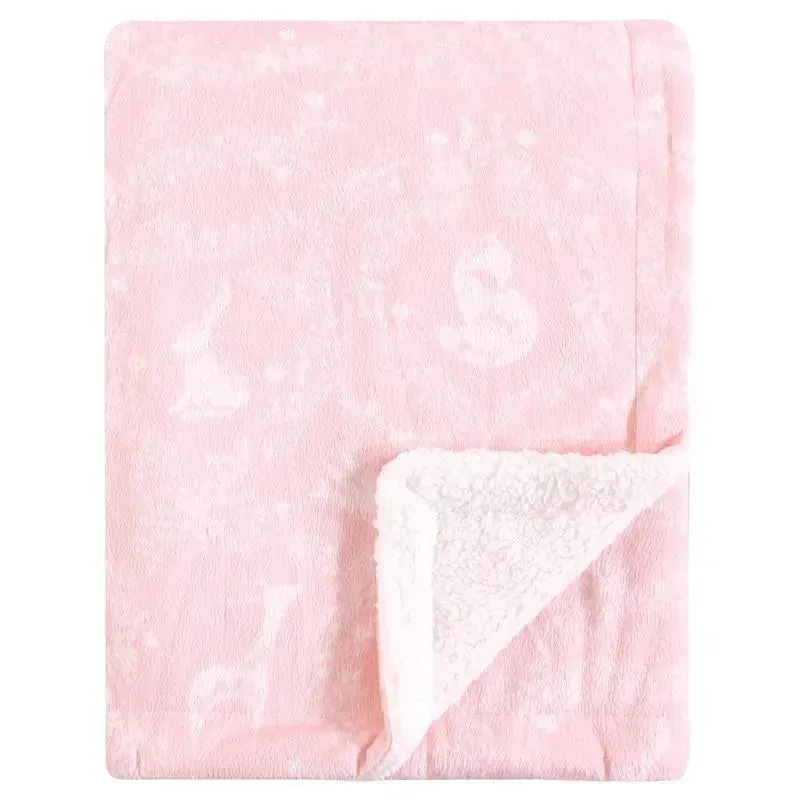 Baby Vision - Yoga Sprout Mink Blanket with Sherpa Backing, Lace Garden