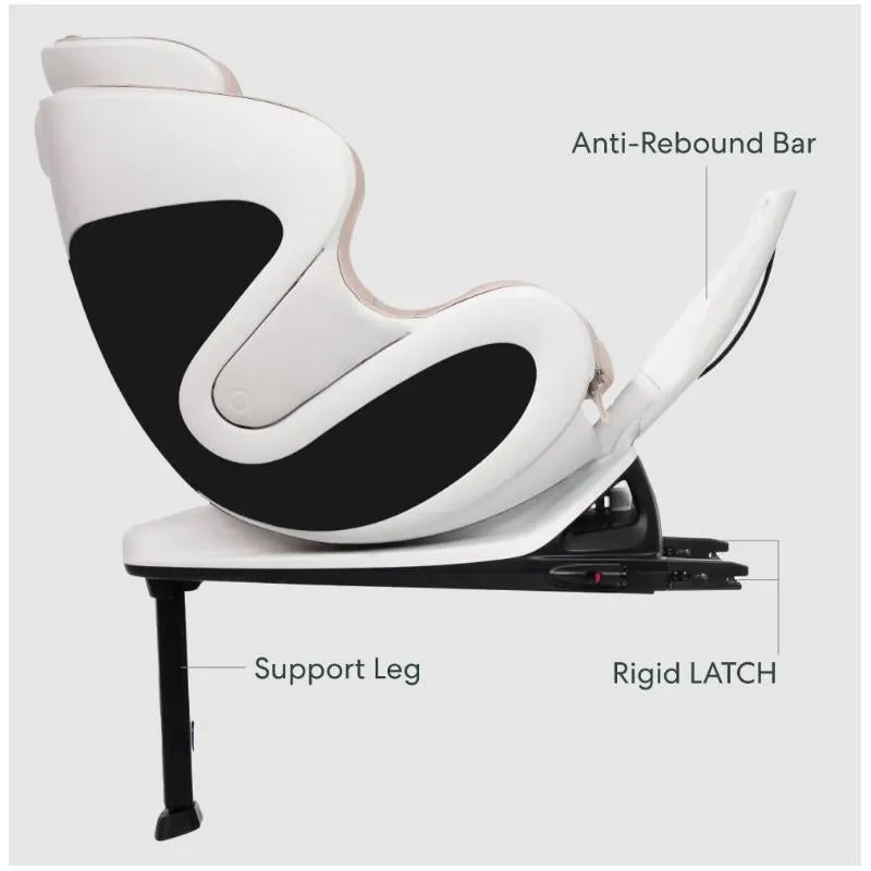 Babyark - G01 Smart Convertible Car Seat, Eggshell Base / Moonlight Seat - Image 3