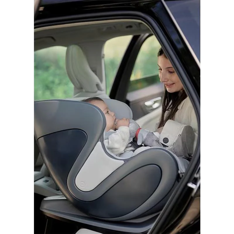 Babyark - Smart Convertible Car Seat, Charcoal Grey Base/Glacier Ice Seat - Image 4