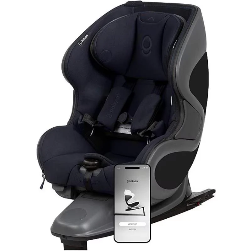 Babyark - Smart Convertible Car Seat, Charcoal Grey Base/Midnight Blue Seat - Image 4